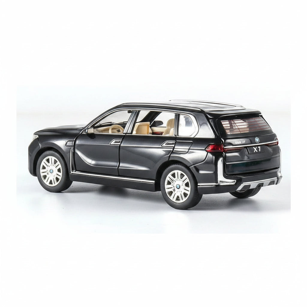 Model of a BMW X7 on a white background