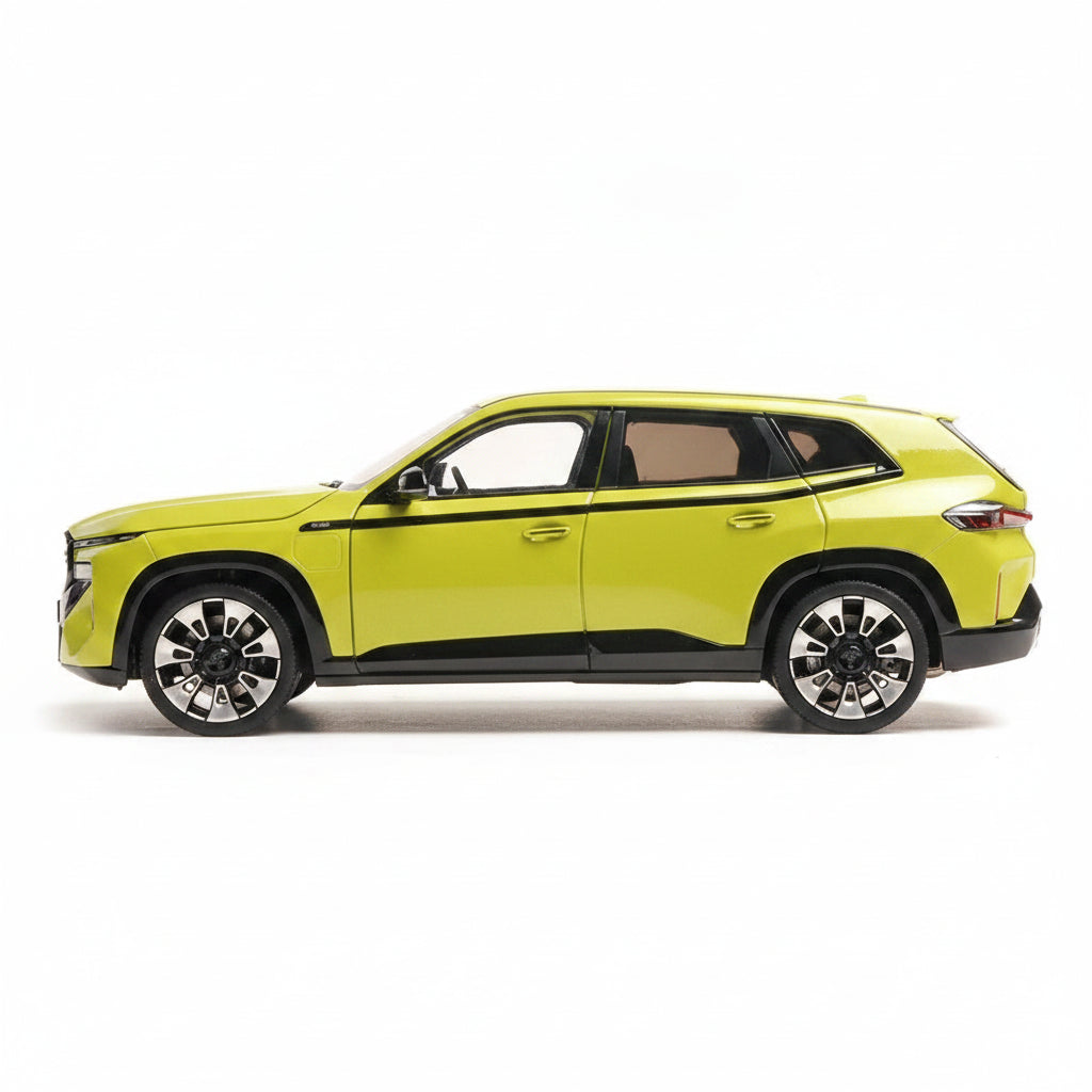 Yellow SUV model on a white background