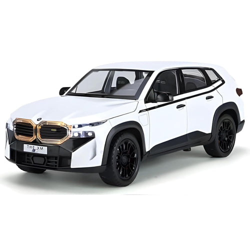 White SUV with black accents on a white background