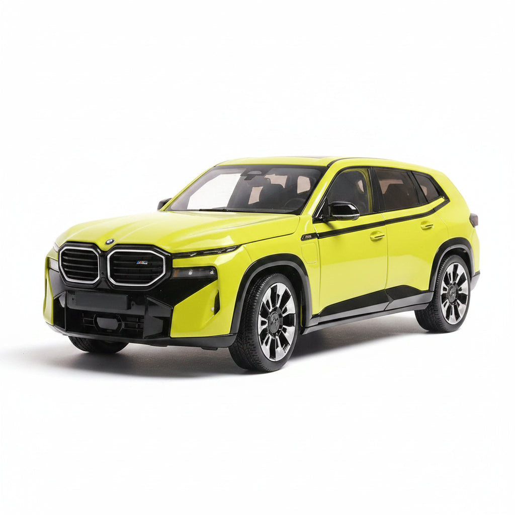Yellow SUV model on a white background