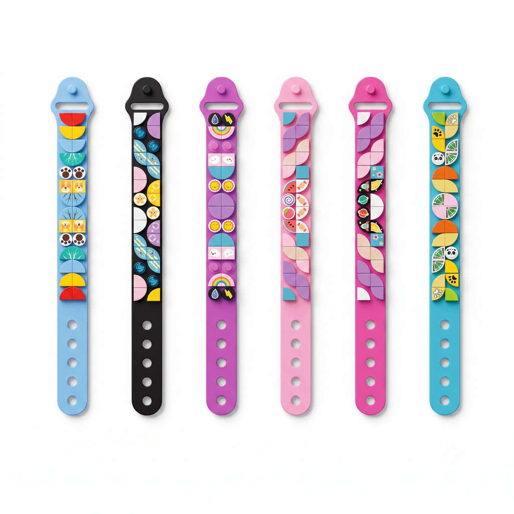 إسوارة سيليكون مع بلوكات ملونة - اصنعيها بنفسك