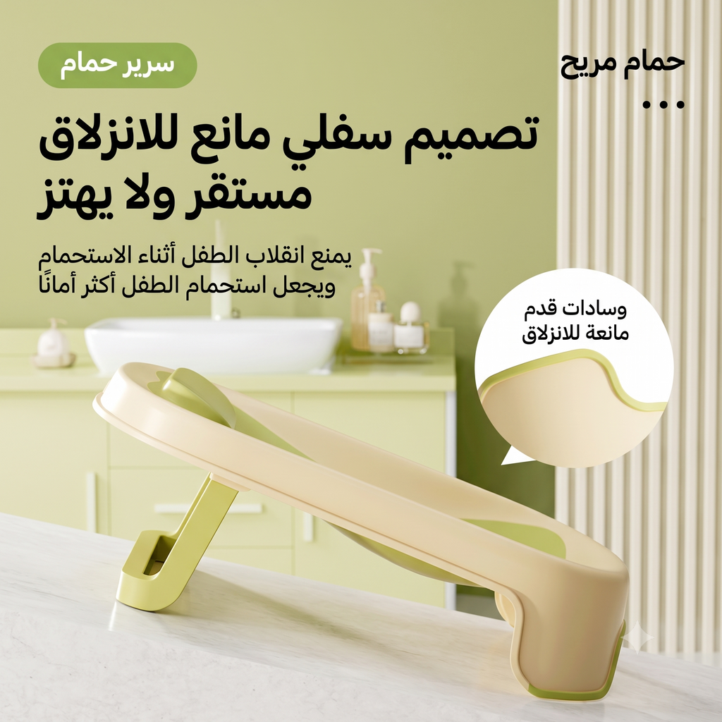 مقعد استحمام الأطفال السيليكون القابل للطي متعدد الاستخدامات