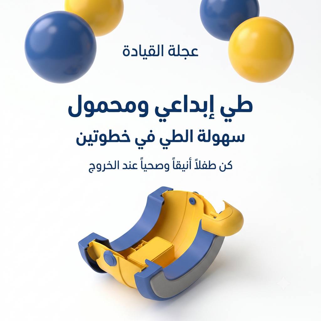 تواليت أطفال قابل للطي مع حقيبة و 20 كيس صحية للسفر والمنزل