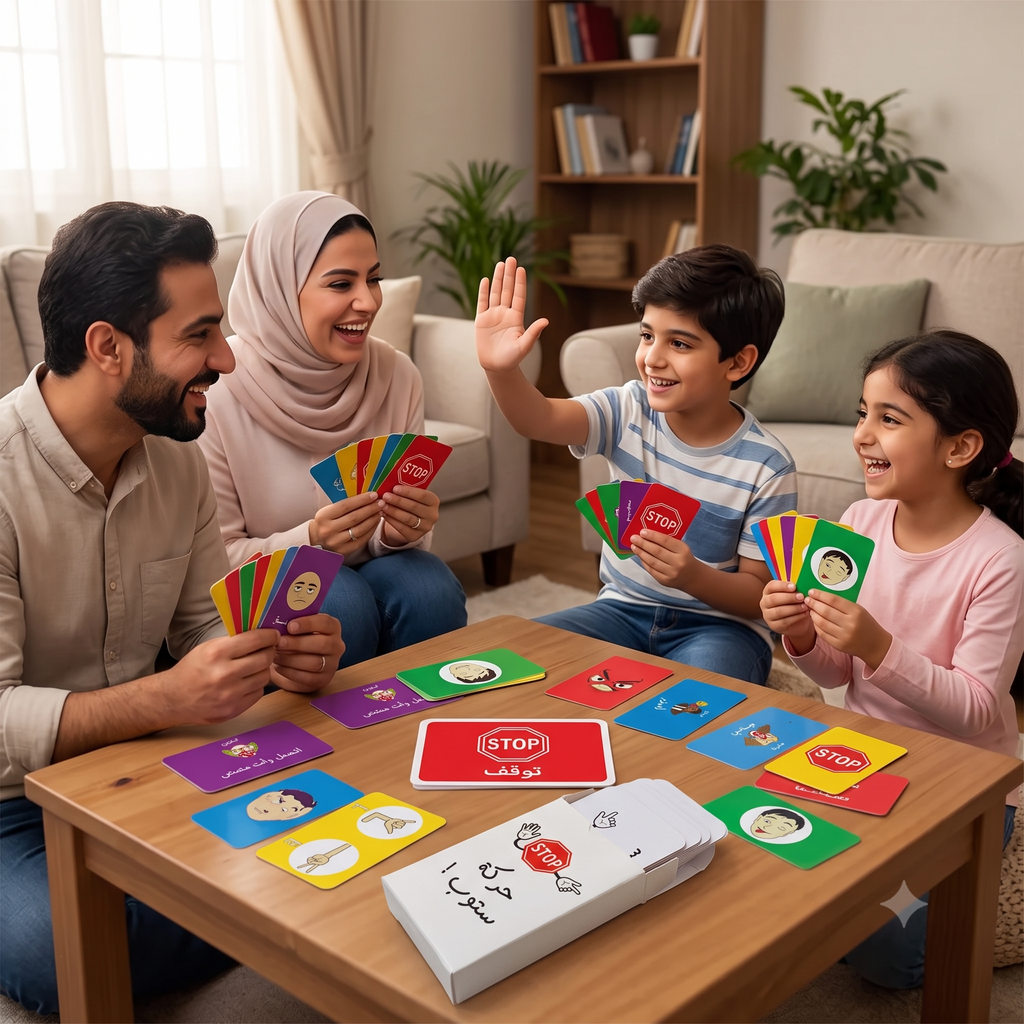 لعبة حركة ستوب الورقية — ضحك متواصل مع العائلة والأصدقاء | 2-10 لاعبين