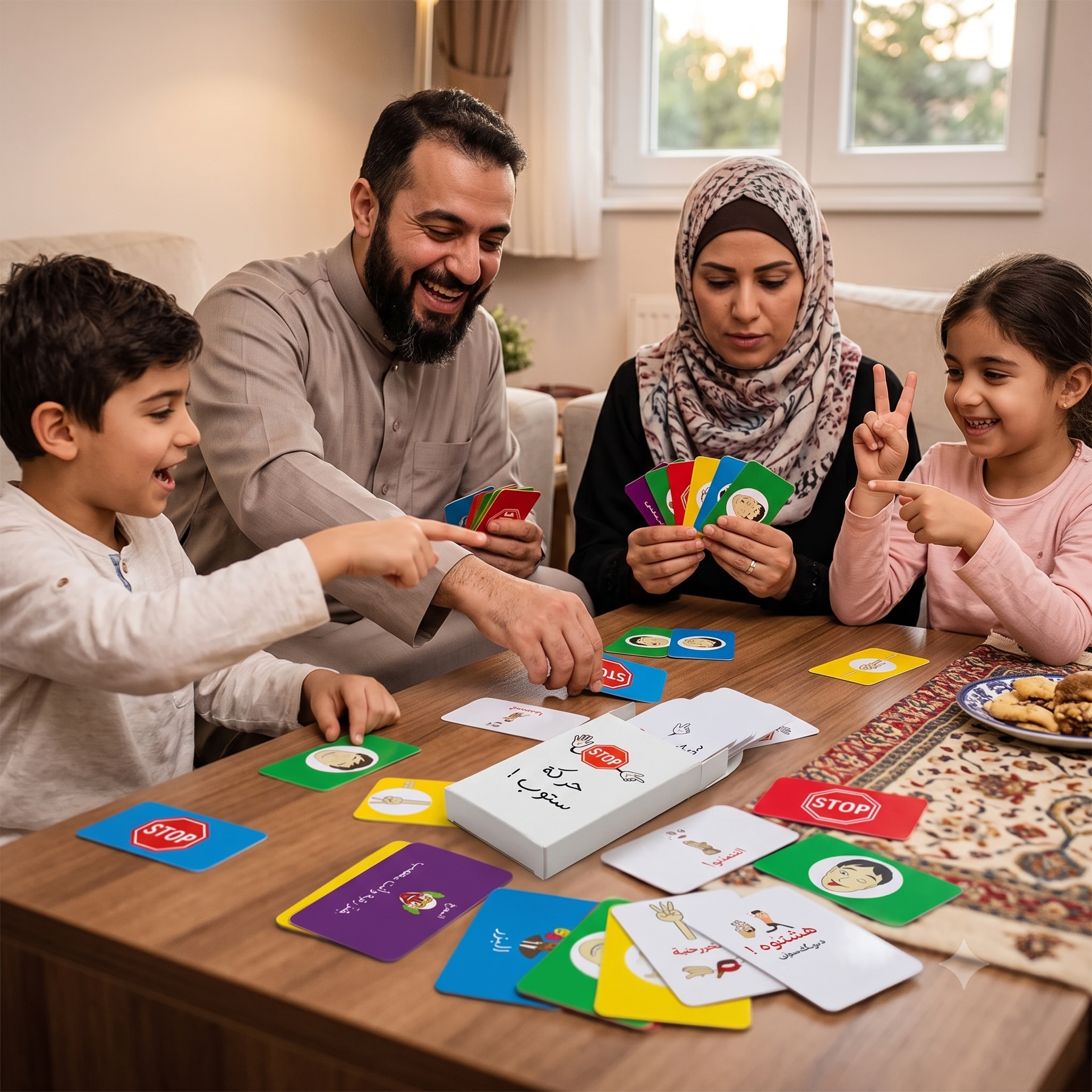 لعبة حركة ستوب الورقية — ضحك متواصل مع العائلة والأصدقاء | 2-10 لاعبين