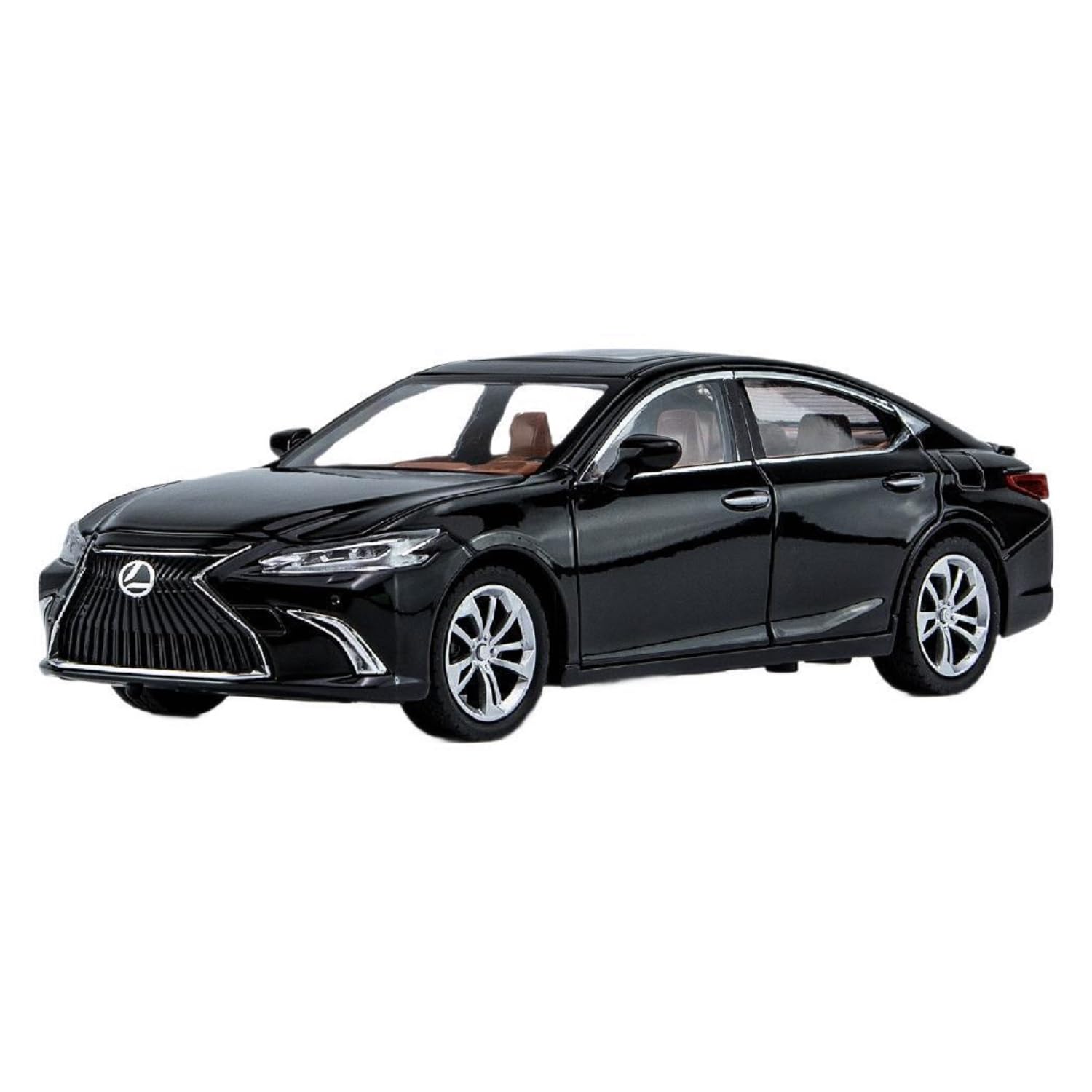 Black Lexus car model on a white background