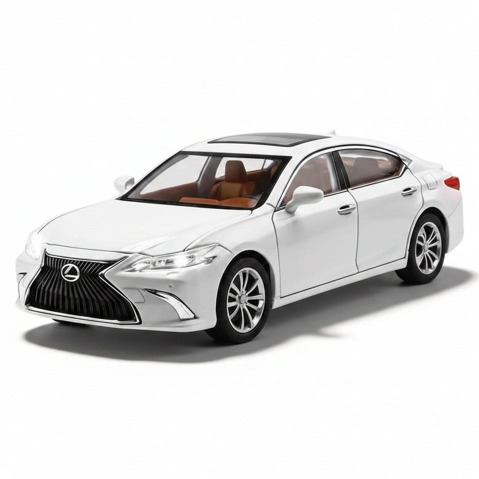 White Lexus car model on a white background