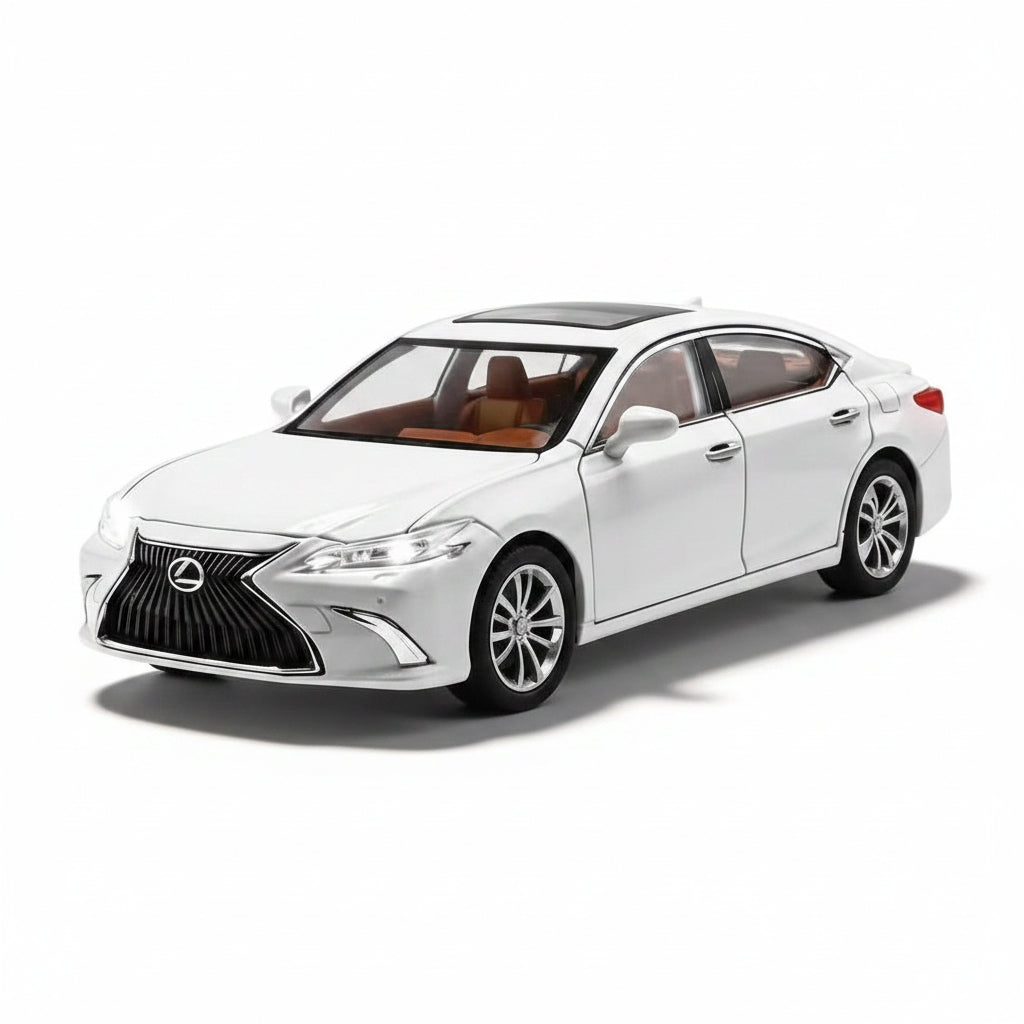 White Lexus car model on a white background