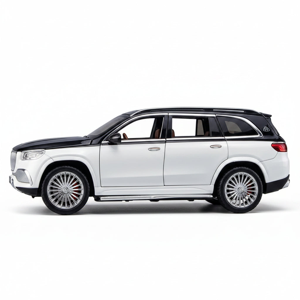 White SUV model on a white background