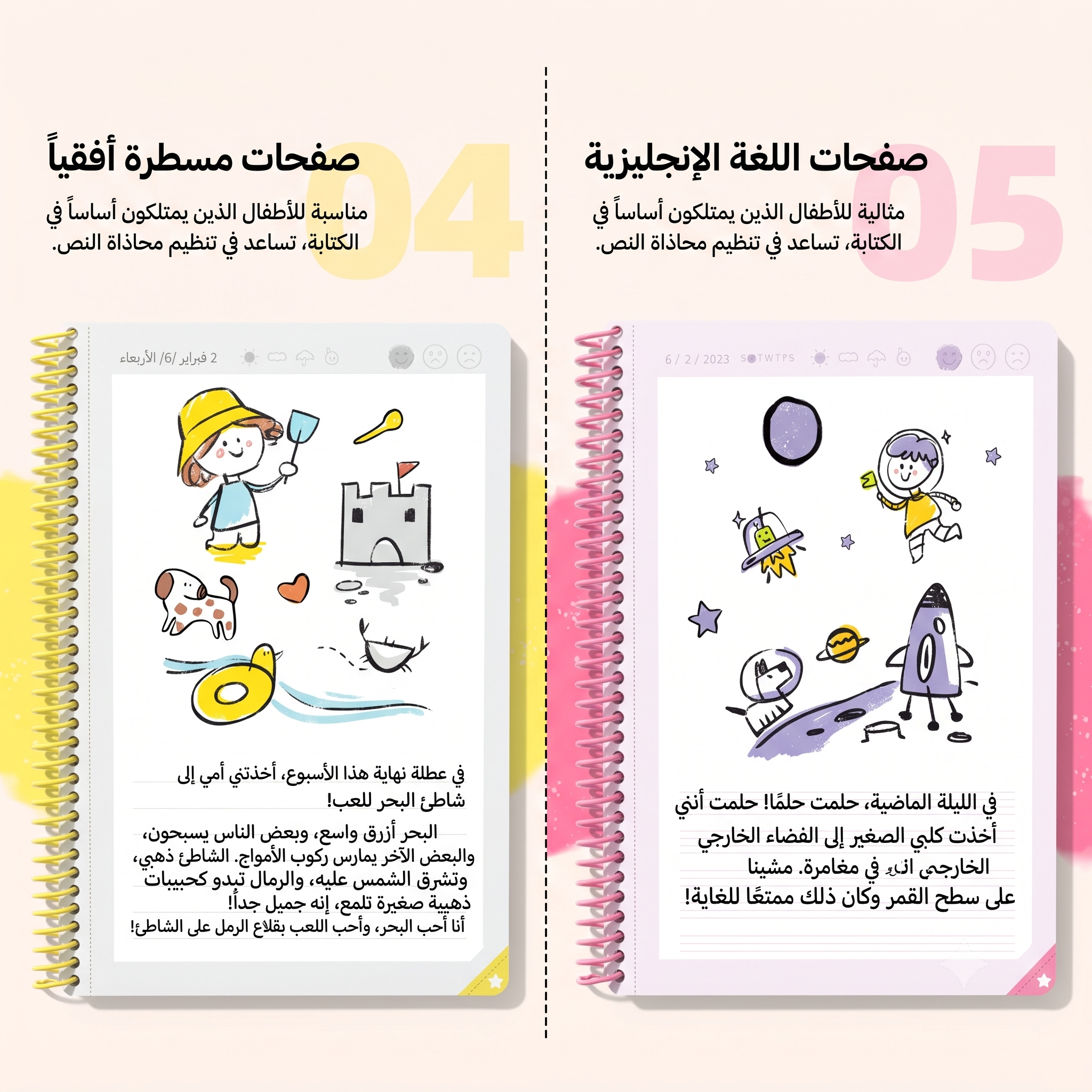 مفكرة رسم وتلوين ميدر - دفتر ينمي المهارات للأطفال