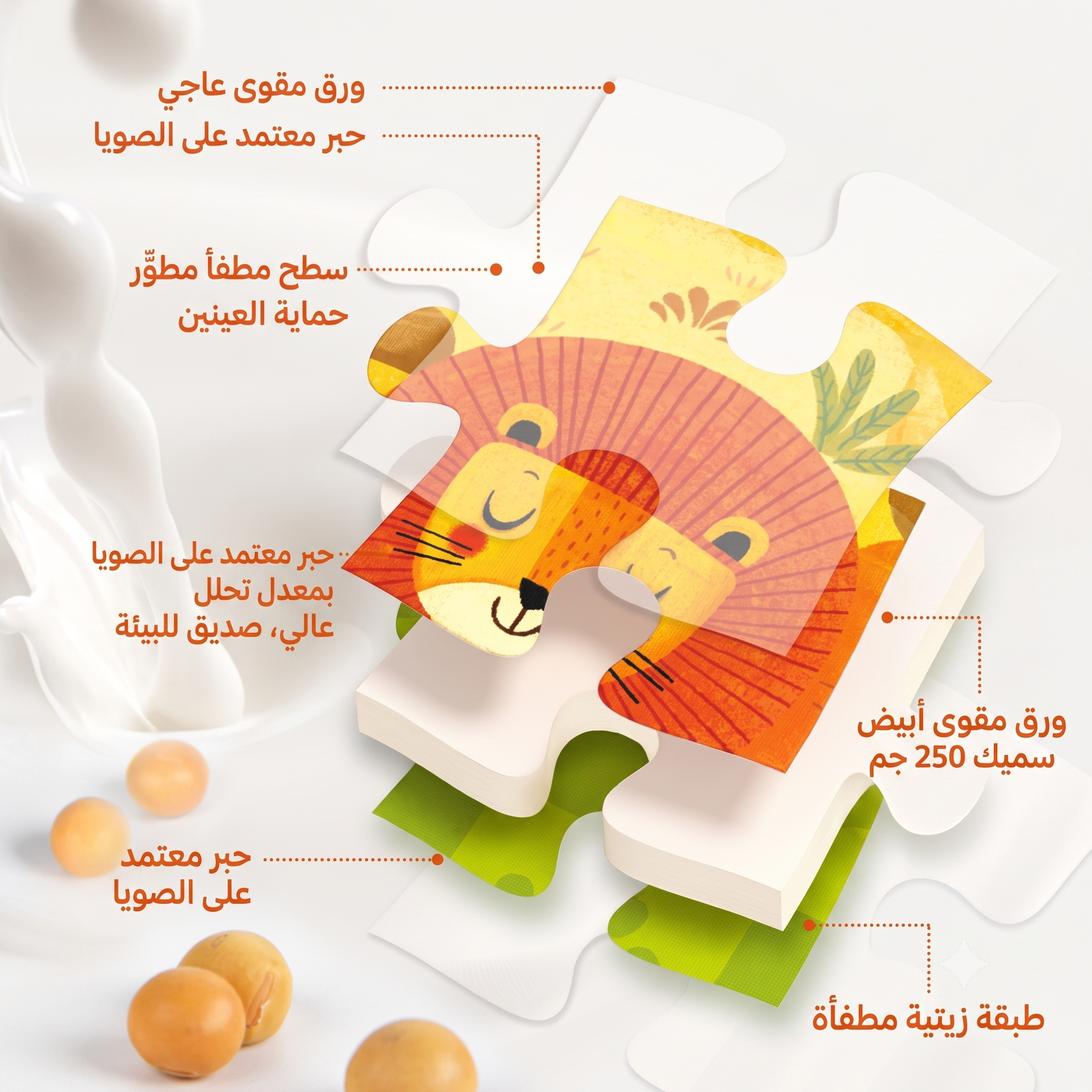 بازل الأميرة والوحش 3 في 1 - تدريجي ثلاثة مستويات - 89 قطعة (24+30+35)