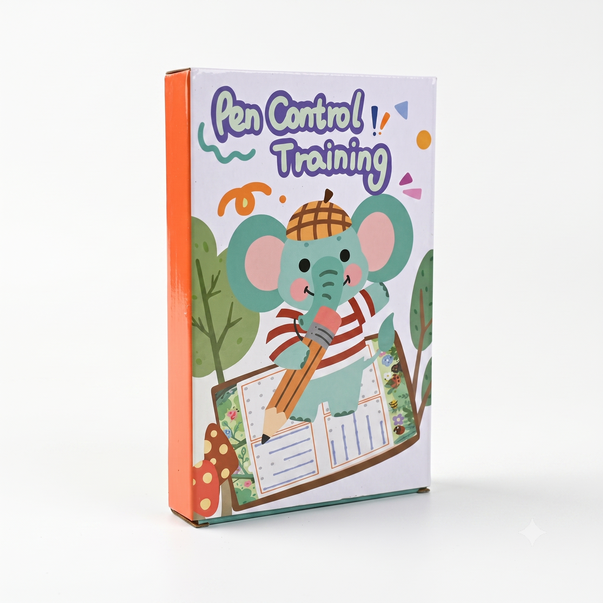 كتاب تحكم بالقلم التعليمي القابل للمسح وإعادة الاستخدام - أساسيات مونتيسوري - 4 في 1