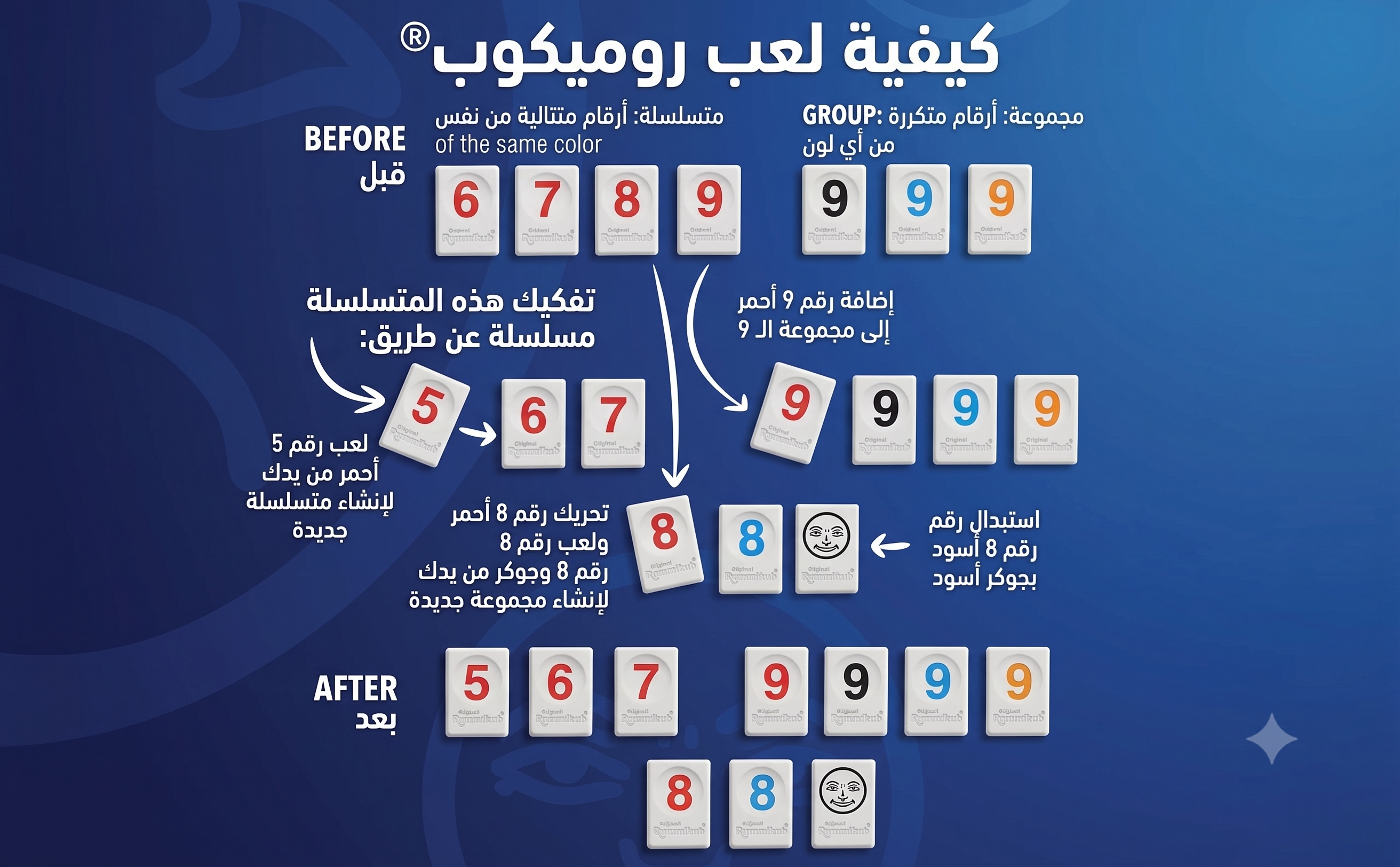 لعبة روميكيوب - 6 لاعبين