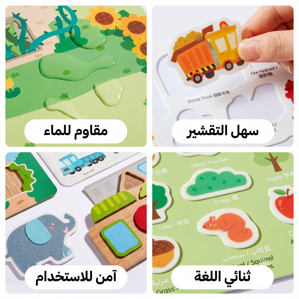 ملصقات جيلي قابلة لإعادة الاستخدام - حركة المرور الصاخبة