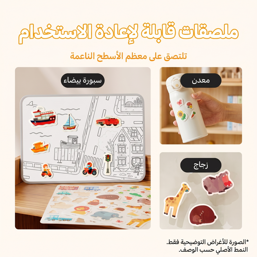 ملصقات جيلي قابلة لإعادة الاستخدام - حركة المرور الصاخبة