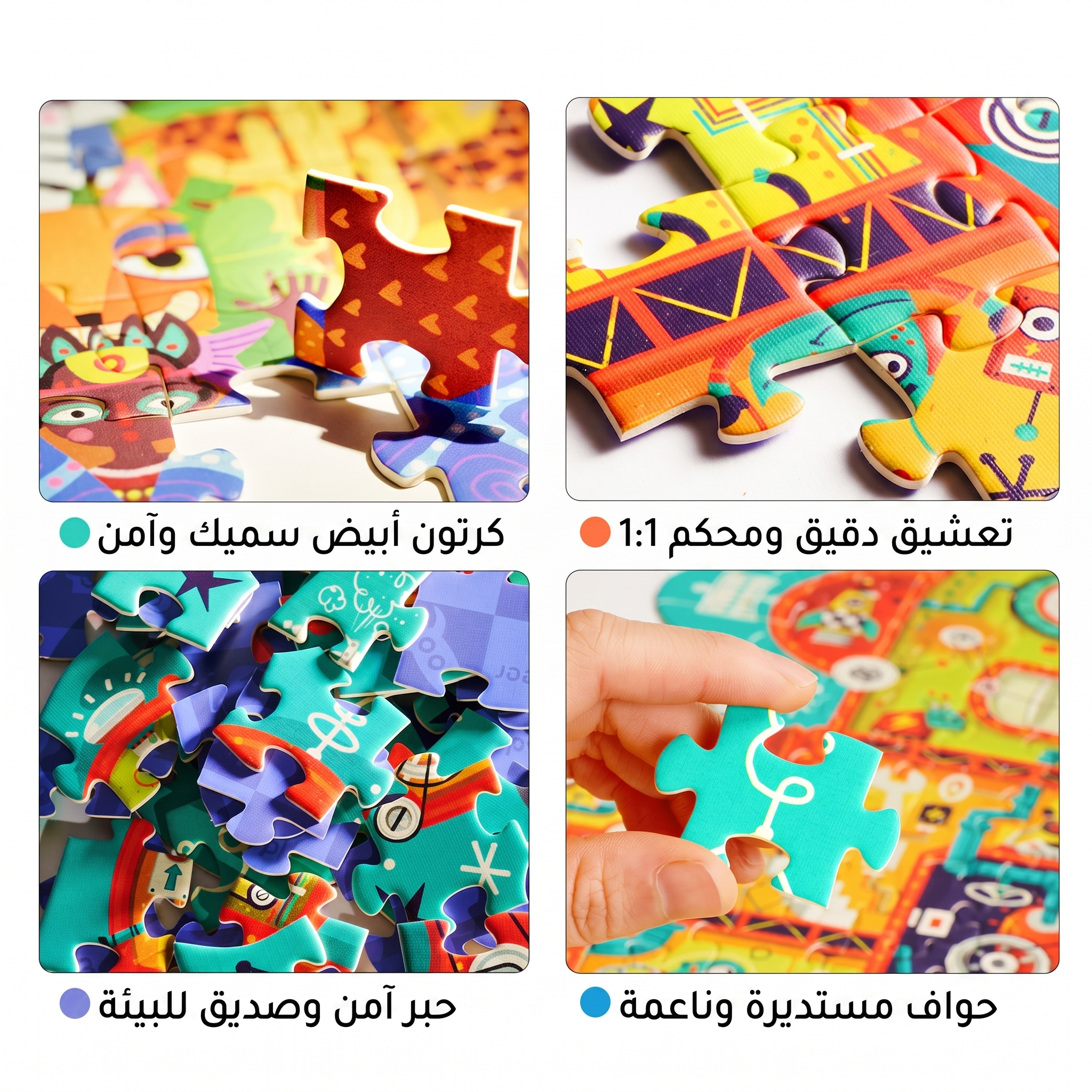 بازل فني وحيد القرن - 280 قطعة - لوحة فنية للعرض