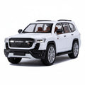 White Toyota Land Cruiser SUV on a white background
