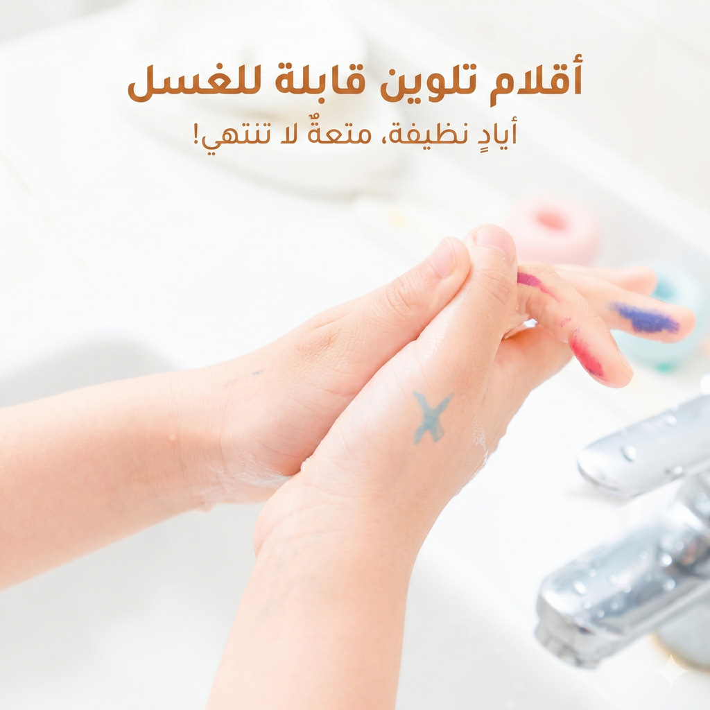 أقلام تلوين بفرشاتين جودة عالية - 48 قلماً بفرشاتين عريضة ورفيعة -  قابلة للغسل - للمبتدئين والمحترفين