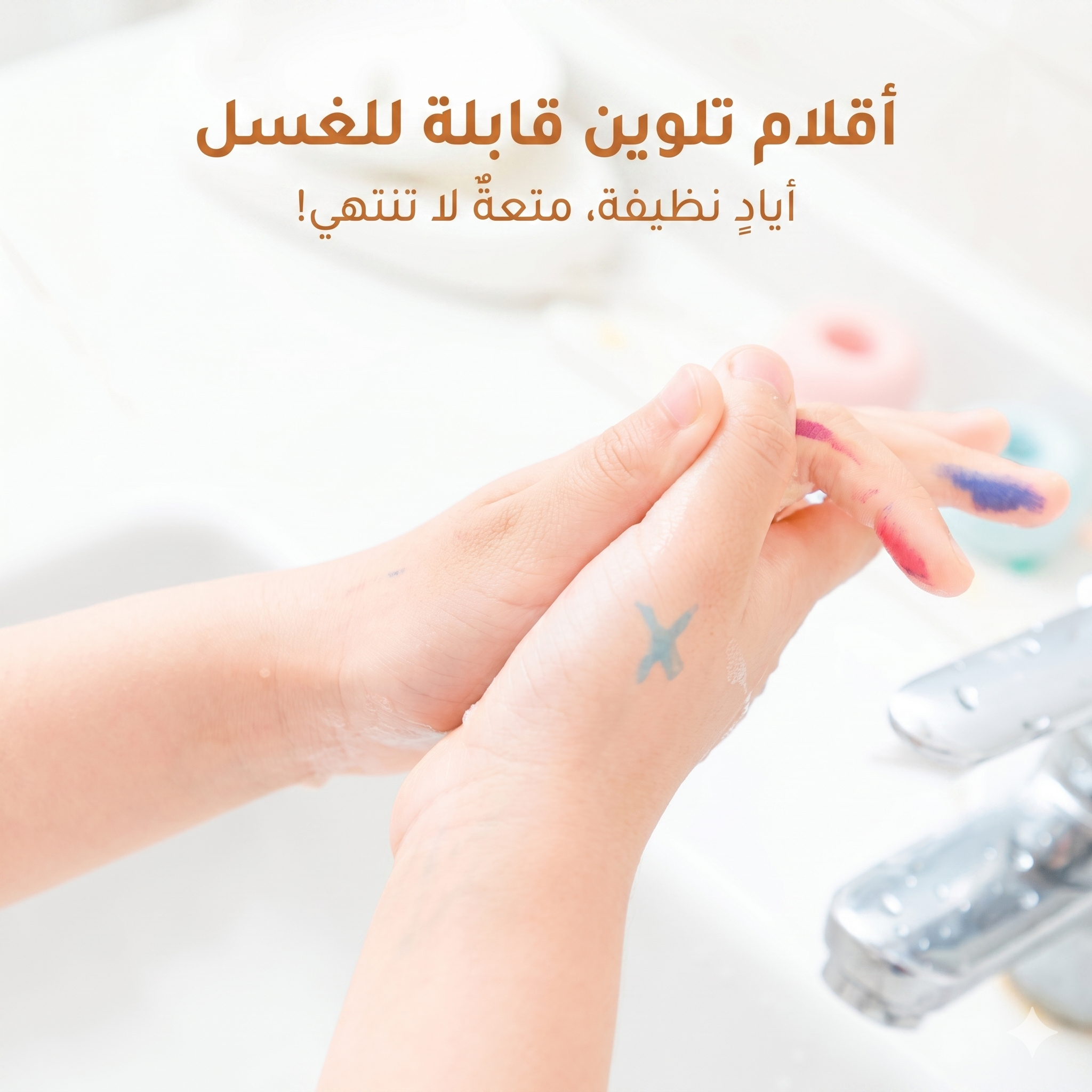 أقلام تلوين بفرشاتين جودة عالية - 48 قلماً بفرشاتين عريضة ورفيعة -  قابلة للغسل - للمبتدئين والمحترفين