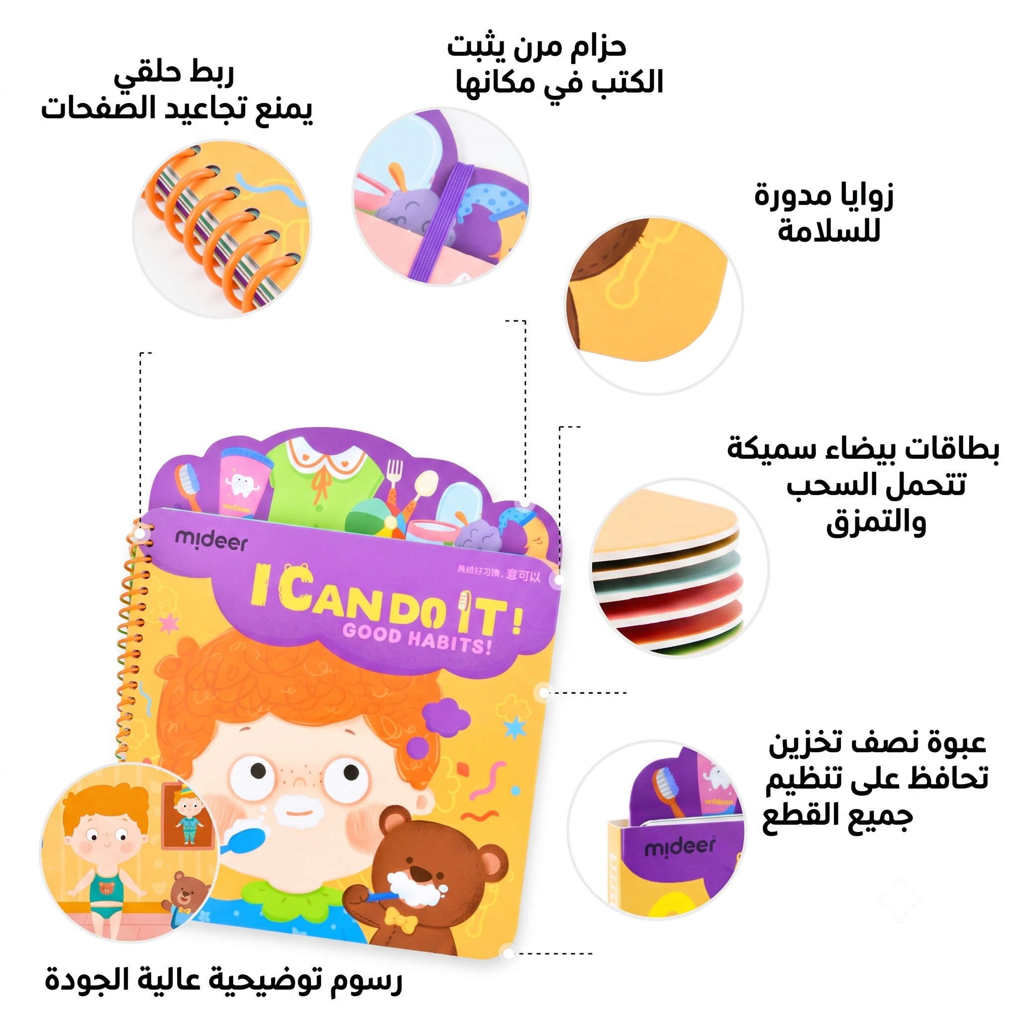 الكتاب التفاعلي من ميدير - أنا أستطيع - العادات الحسنة