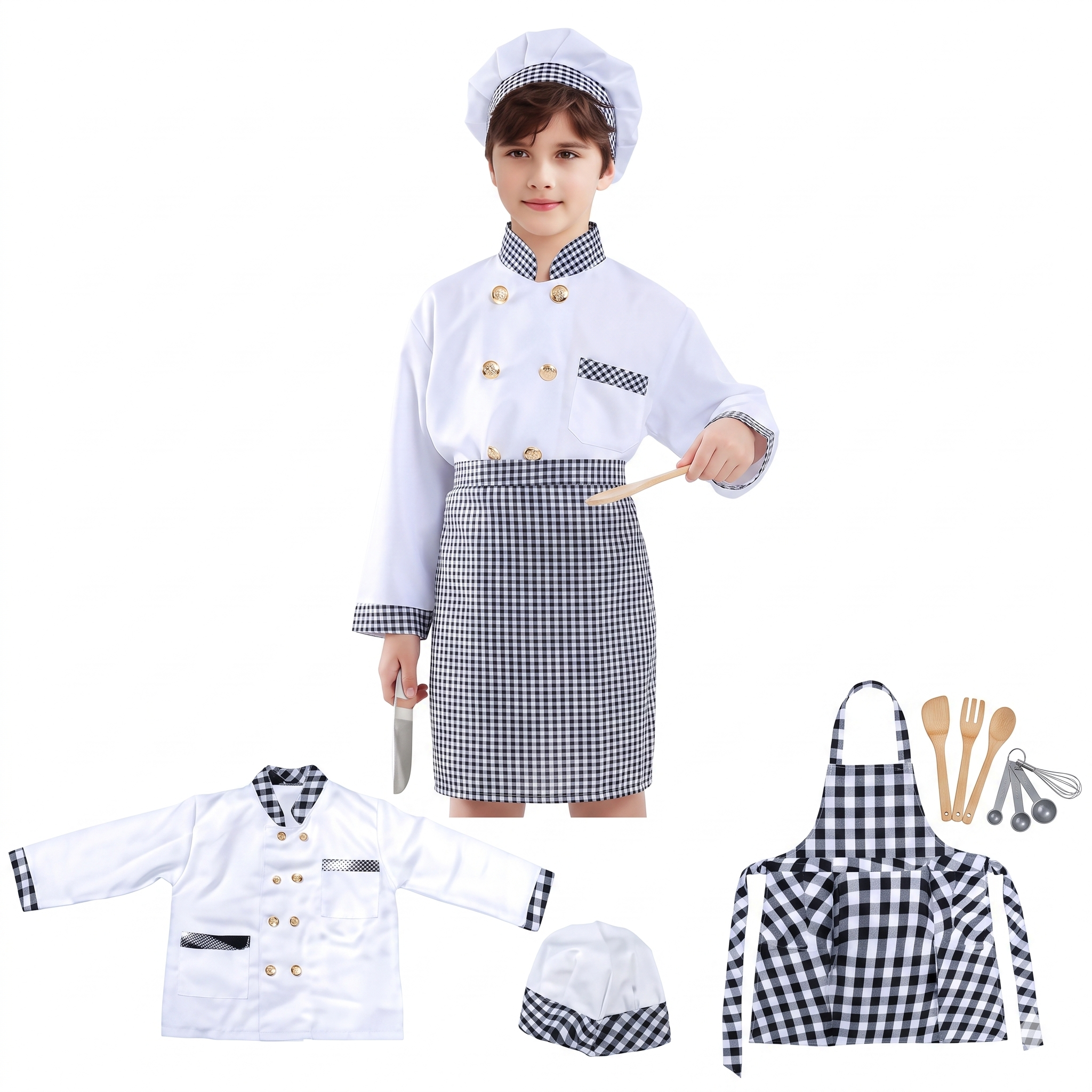 زي الطباخ الصغير للأطفال - زي تنكري