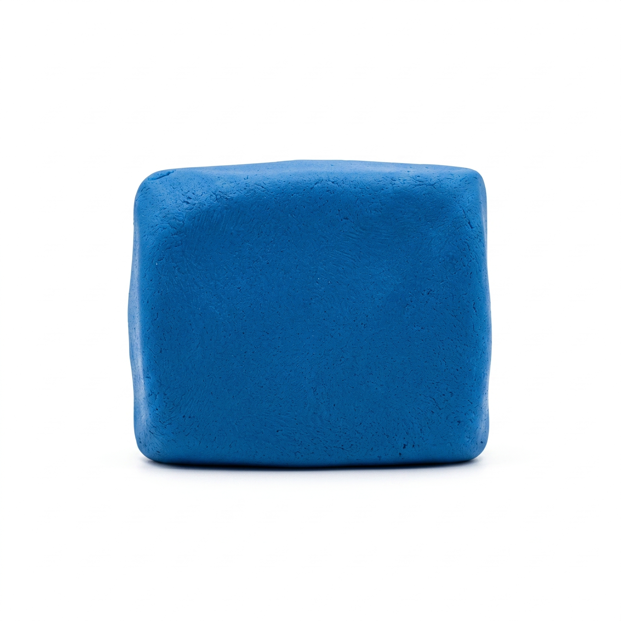 Blue cube on a white background